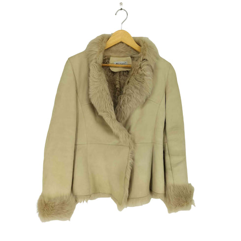 lamb leather ムートンレザージャケット レディース JPN:M