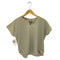 ユナイテッドアローズグリーンレーベルリラクシング UNITED ARROWS green label relaxing FFC リネンライク キーネック ショートスリーブ プルオーバー カットソー レディース FREE