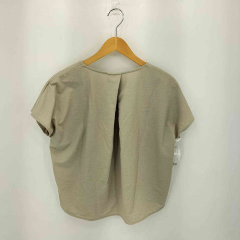 ユナイテッドアローズグリーンレーベルリラクシング UNITED ARROWS green label relaxing FFC リネンライク キーネック ショートスリーブ プルオーバー カットソー レディース FREE