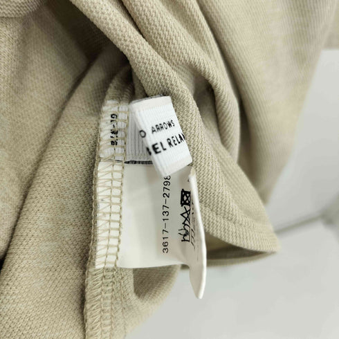 ユナイテッドアローズグリーンレーベルリラクシング UNITED ARROWS green label relaxing FFC リネンライク キーネック ショートスリーブ プルオーバー カットソー レディース FREE