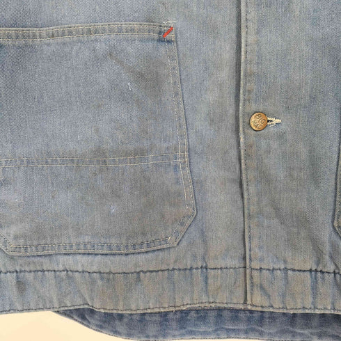 ビッグマック BIG MAC 90s 襟コーデュロイ切替 裏地フリース 4ポケット デニムカバーオール メンズ