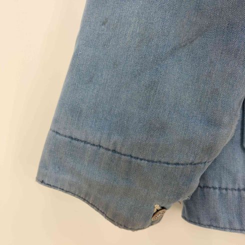 ビッグマック BIG MAC 90s 襟コーデュロイ切替 裏地フリース 4ポケット デニムカバーオール メンズ