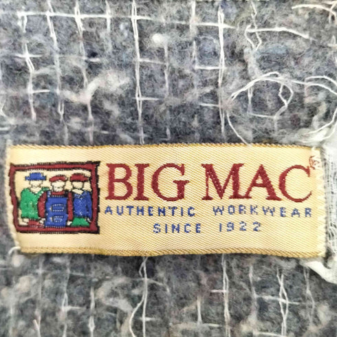 ビッグマック BIG MAC 90s 襟コーデュロイ切替 裏地フリース 4ポケット デニムカバーオール メンズ