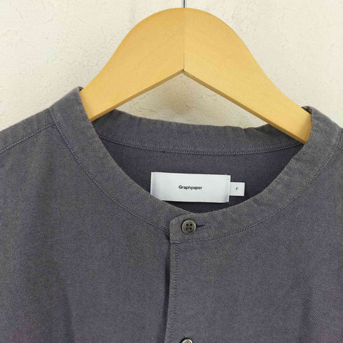 グラフペーパー Graphpaper Oxford Oversized Band Collar Shirt メンズ FREE