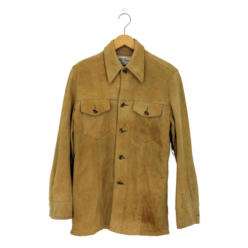 エルエルビーン L.L.Bean 70s 筆記体タグ スエード レザー シャツジャケット メンズ 38
