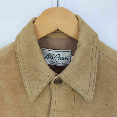 エルエルビーン L.L.Bean 70s 筆記体タグ スエード レザー シャツジャケット メンズ 38
