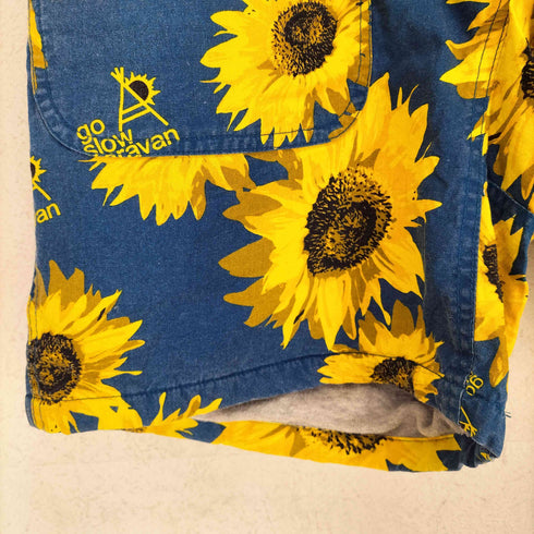 ゴースローキャラバン go slow caravan ひまわり柄 クライミング ハーフ ショート パンツ メンズ 5