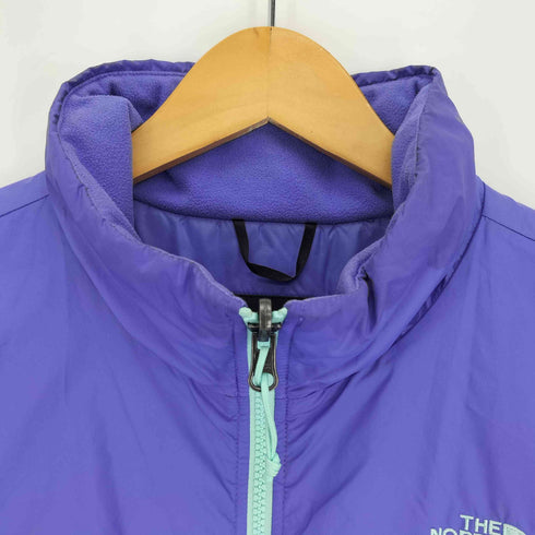 ザノースフェイス THE NORTH FACE ロゴ刺繍 スタンドネック フルジップ 中綿 パテッド ジャケット レディース import:XL