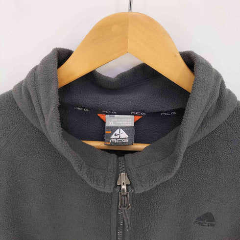 ナイキエーシージー NIKE ACG 00s ロゴ刺繍 ジップアップ フリースジャケット メンズ import:XL