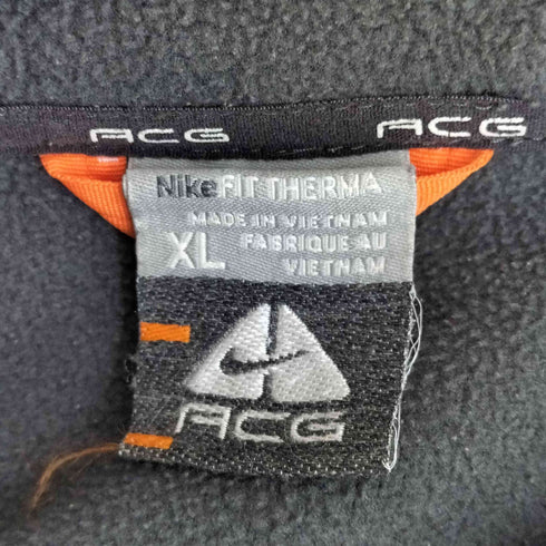 ナイキエーシージー NIKE ACG 00s ロゴ刺繍 ジップアップ フリースジャケット メンズ import:XL