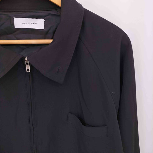 NOIR ET BLANC CHIC DRAPE BLOUSON ダブルジップ ドレープジャケット メンズ M