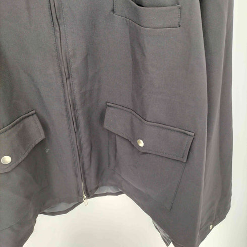 NOIR ET BLANC CHIC DRAPE BLOUSON ダブルジップ ドレープジャケット メンズ M