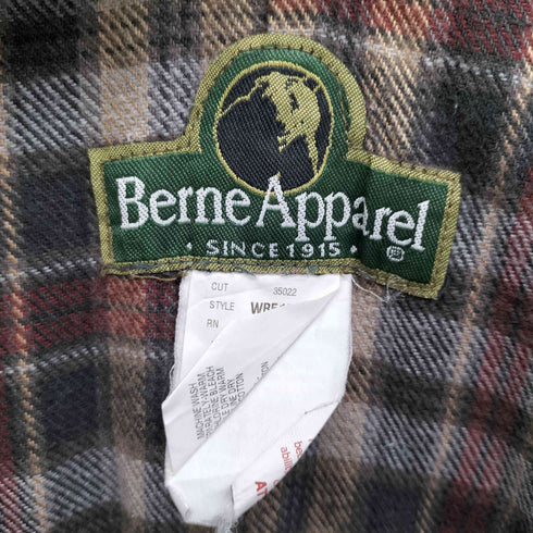 BERNE APPAREL 裏地キルティング ロゴパッチ サイドジップ ダック地 オーバーオール つなぎ レディース 10-12