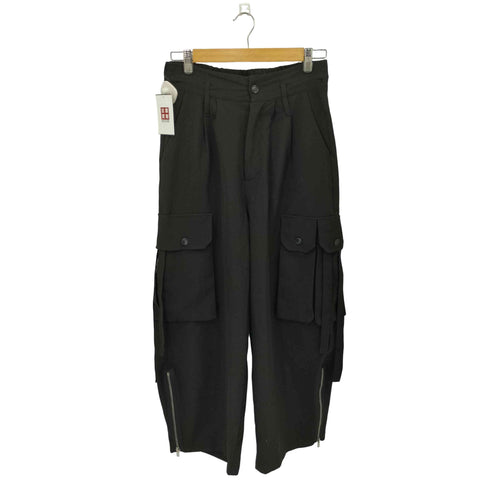 キャスパージョン CASPER JOHN Parachute slacks パラシュートスラックス ワイドカーゴパンツ メンズ L