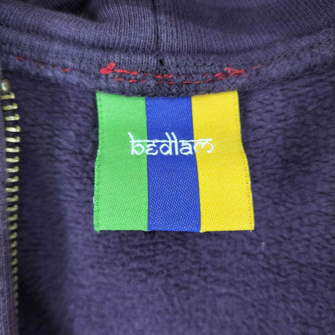 ベドラム bedlam フロント刺繍ジップアップパーカー メンズ import:M