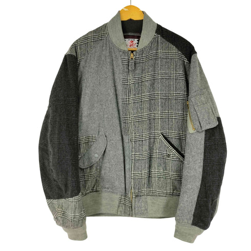 サノバチーズ SON OF THE CHEESE RAM PATCH WORK MA-1 メンズ JPN:L