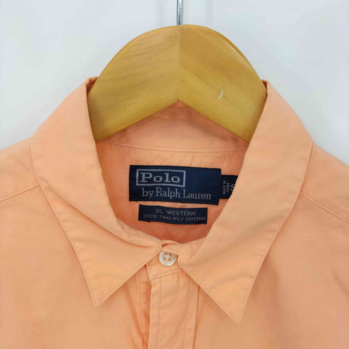 ポロバイラルフローレン Polo by RALPH LAUREN 90s~00s PL WESTERN TWO-PLY COTTON ウエスタンシャツ メンズ import:S