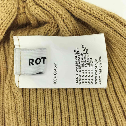 rototo コットン ロールアップビーニー メンズ