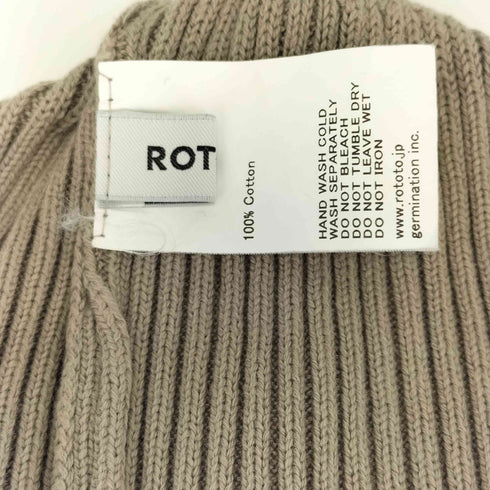 rototo コットン ロールアップビーニー メンズ