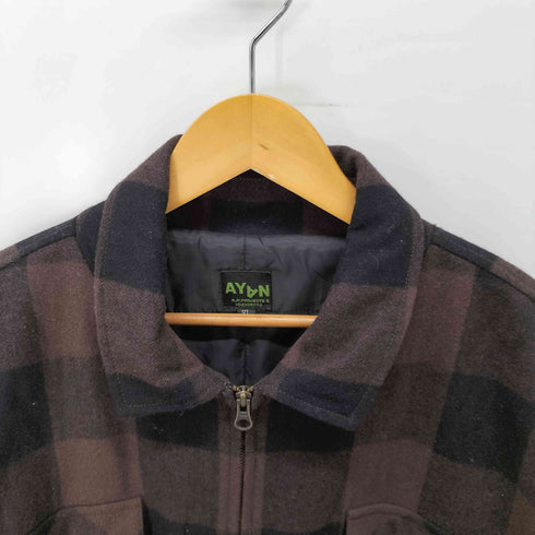 Ayan KM Projects バッファローチェックウールブルゾン メンズ JPN:XL