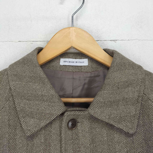 レミュー LES MUES イタリア製 ヘリンボーンチェスターコート メンズ JPN:XL