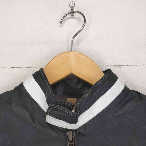 LOHER ラインレザーライダースジャケット レディース JPN:36