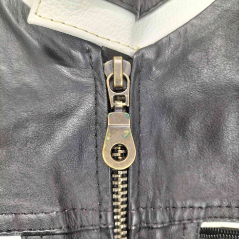 LOHER ラインレザーライダースジャケット レディース JPN:36