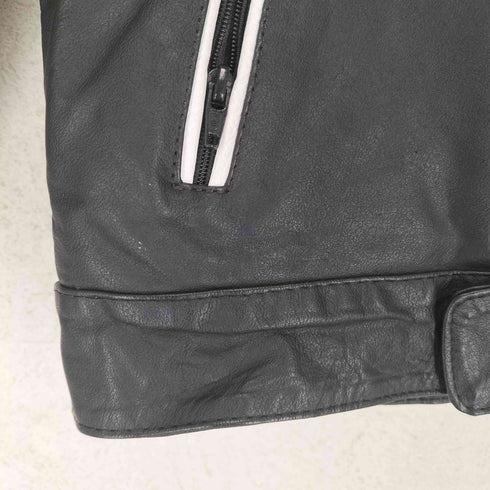 LOHER ラインレザーライダースジャケット レディース JPN:36