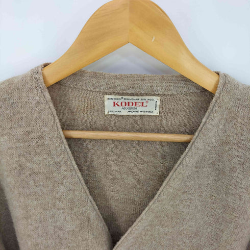 KODEL 60S モヘア 30% 混紡 ウールポリ 2PLY YARN ニット カーディガン メンズ