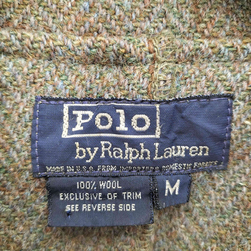 ポロバイラルフローレン Polo by RALPH LAUREN 90S ペンシルチェック ウール ダッフルコート メンズ import:M