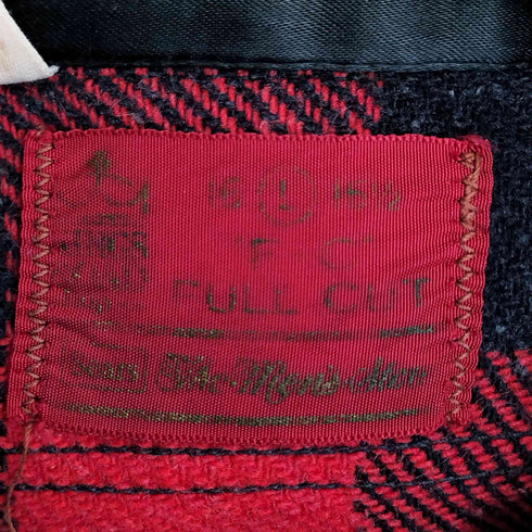 シアーズ Sears 70s ブロックチェック ダブルポケット ヘビーネルシャツ メンズ