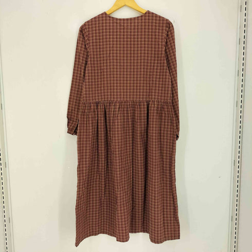 エディーバウアー Eddie Bauer 90-00s 長袖 チェック シャツワンピース レディース import:S