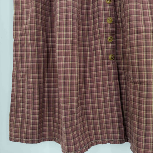 エディーバウアー Eddie Bauer 90-00s 長袖 チェック シャツワンピース レディース import:S