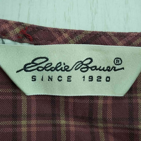 エディーバウアー Eddie Bauer 90-00s 長袖 チェック シャツワンピース レディース import:S
