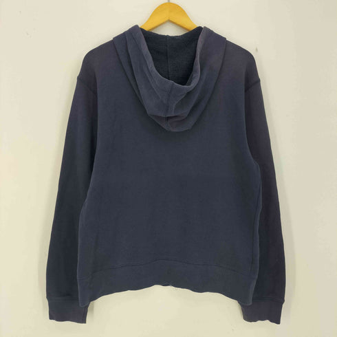 オールドネイビー OLD NAVY 00s ロゴ刺繍 短丈 ジップアップフーディー メンズ import:S