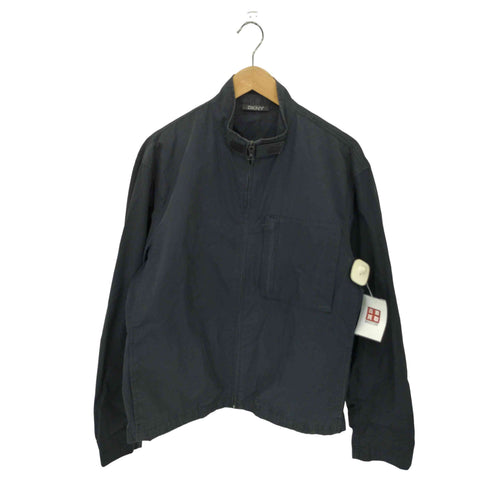 ダナキャランニューヨーク DKNY コットンナイロン ハイネック ジップアップジャケット メンズ import:M