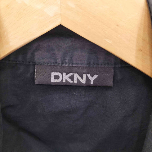 ダナキャランニューヨーク DKNY コットンナイロン ハイネック ジップアップジャケット メンズ import:M