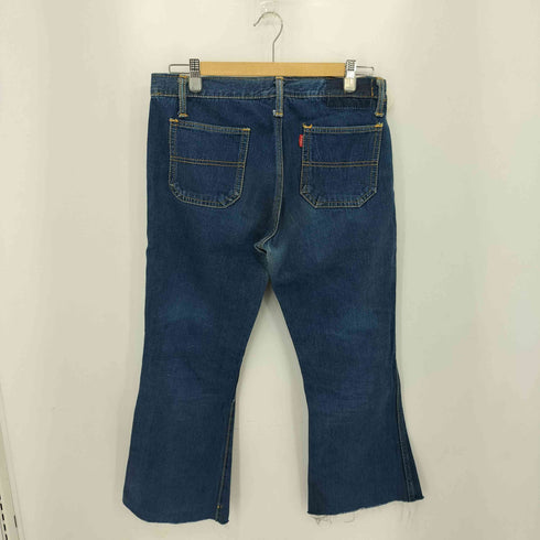 ビッグジョン BIG JOHN 70-80s フラワー刺繍 フレア ベルボトム デニムパンツ メンズ