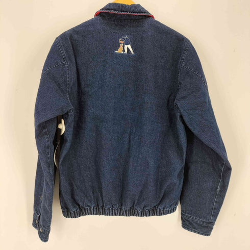 LUPO DI MARE SINA COVA 刺繍デザイン デニムアクティブジャケット メンズ import:M