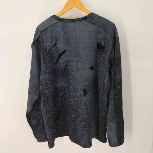 EMOTIONAL WORLD MESH DESTROYED CIGARETTE LS T-SHIRT メンズ import:M