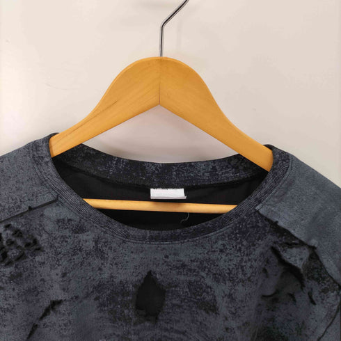 EMOTIONAL WORLD MESH DESTROYED CIGARETTE LS T-SHIRT メンズ import:M