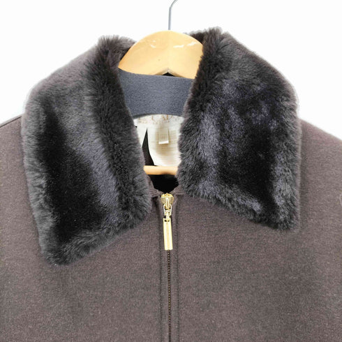 エスカーダ ESCADA カシミヤ混 襟ファー ニットジャケット レディース JPN:38