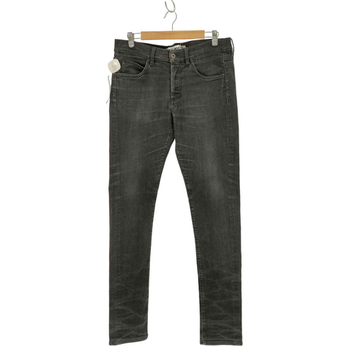 オフホワイト OFF-WHITE ボタンフライ ブラックスキニーデニム メンズ 32