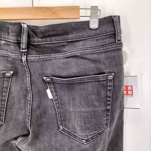 オフホワイト OFF-WHITE ボタンフライ ブラックスキニーデニム メンズ 32