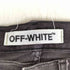 オフホワイト OFF-WHITE ボタンフライ ブラックスキニーデニム メンズ 32