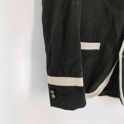 ラグビーラルフローレン Rugby Ralph Lauren カシミヤ混 パイピングデザイン3Bブレザー メンズ