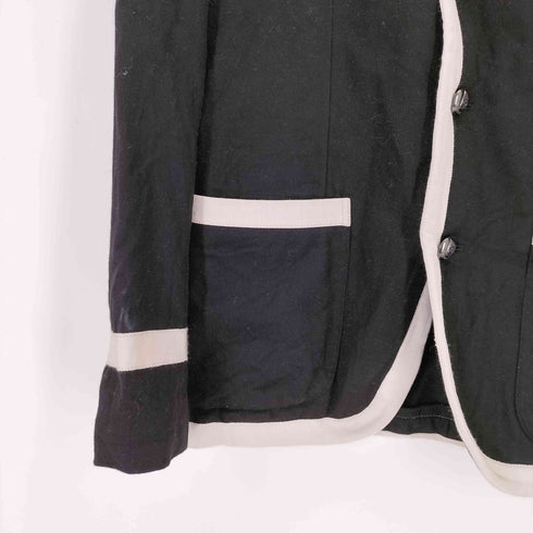 ラグビーラルフローレン Rugby Ralph Lauren カシミヤ混 パイピングデザイン3Bブレザー メンズ