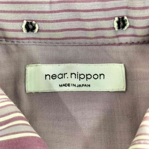 ニアーニッポン near.nippon 総柄シャツワンピース レディース
