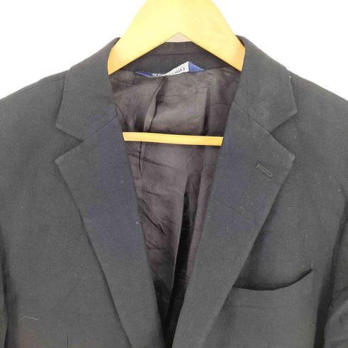 スタッフォード STAFFORD ヘリンボーン 2B シングル テーラード ジャケット メンズ US:42