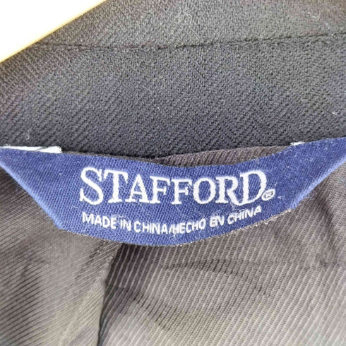 スタッフォード STAFFORD ヘリンボーン 2B シングル テーラード ジャケット メンズ US:42